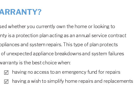 home warranty during closing